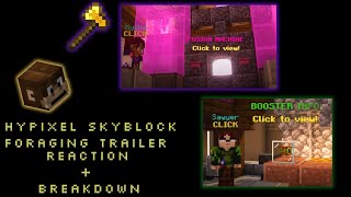Hypixel Skyblock | Foraging Update Trailer Reaction and Breakdown