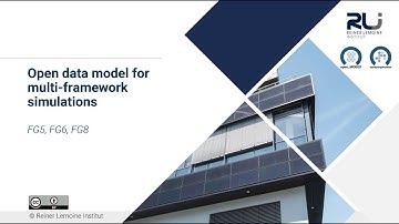 Open data model for energy system modelling