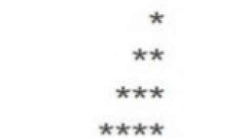 Simple C++ program of print a ⭐ in Half pyramid after 180 degree rotation form