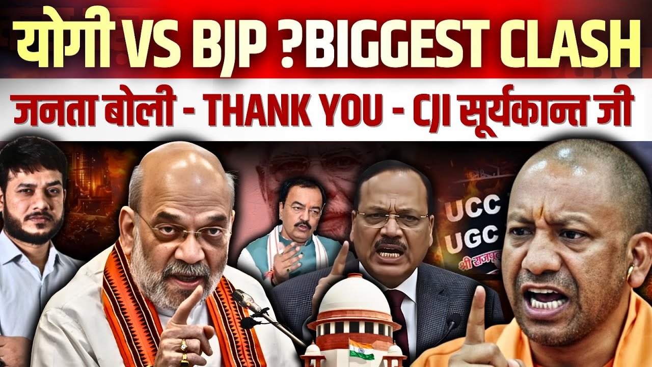 योगी Vs BJP ? The Biggest Clash ! जनता बोली - Thank You - CJI सूर्यकान्त जी 