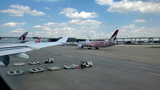 Takeoff from Dallas Fort-Worth International Airport | A340-300