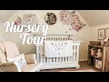 BABY GIRL NURSERY TOUR | PINK + FLORAL + SIMPLE