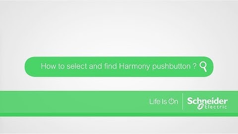 How to select and find Harmony pushbutton