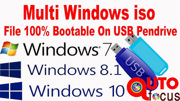 Multi Windows USB Bootable | Windows 7 8 10 Multiboot USB | Multiboot USB UEFI & Legacy All In One