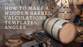 How to make a WOODEN BARREL from START to FINISH in 37 minutes DIY. WOODWORKING.