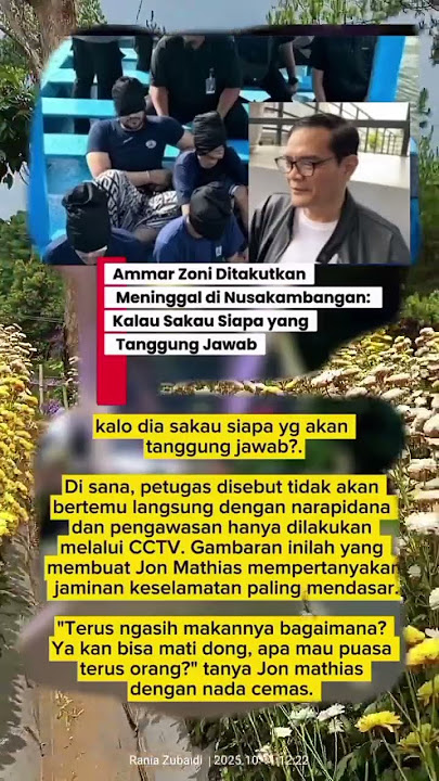 Amar Zoni di t4kvtk4n m3nin99al di nvs4k4mb4ngan kalau s4k4u siapa tanggung jawab #shorts #viral