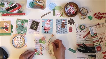 Crafty Advent Calendar - DIY Christmas Project Life Cards Process Video - Katie