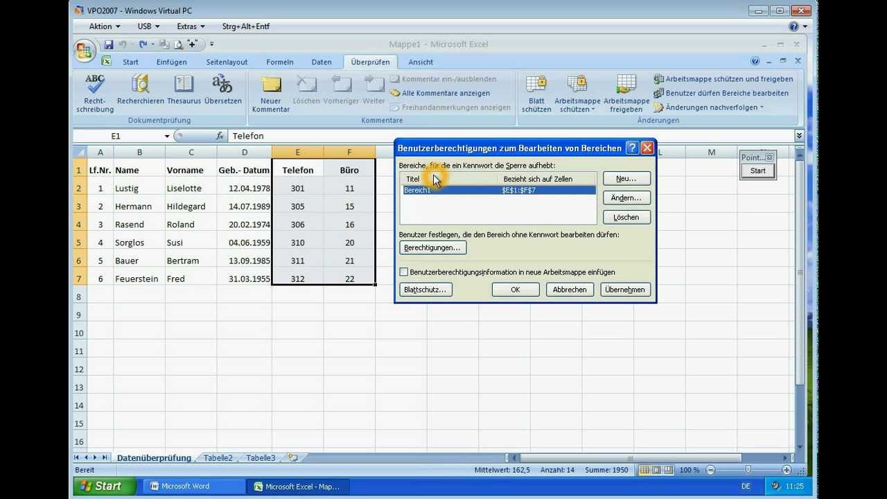 excel 2007 blattschutz youtube ms word 6