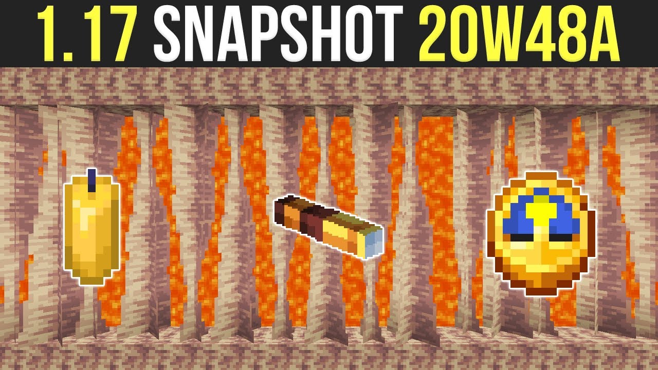 Minecraft 1.17 Snapshot 20w48a Dripstone, Stalagmites & Renewable Lava