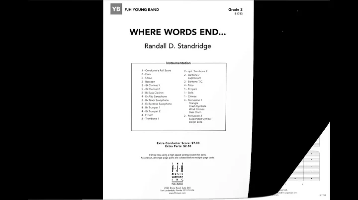 Where Words End... | Randall D. Standridge