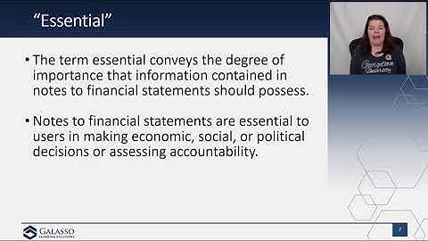 Galasso A&A Video Blog: GASB Disclosures Exposure Draft