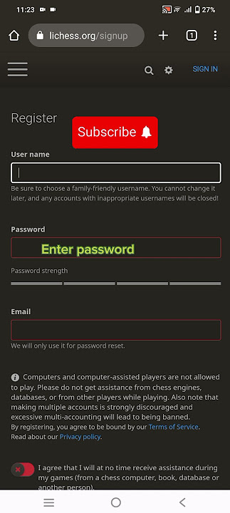 How To Easily Create a Lichess.org Account 