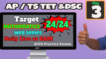 DSC & TET Live Class | SGT & School Assistant Mathematics | Day-3 | Statistics - Complete Content
