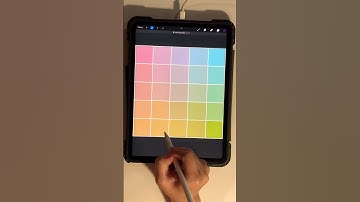 Creating a pastel color palette from emojis ✨ #art #short #procreate #colorpalette #digitalart