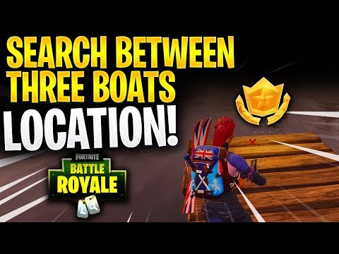 Video: Fortnite - Zoek Tussen Three Boats-locaties