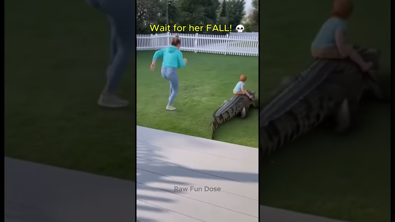 Wait for the mom's hilarious FALL! 💀