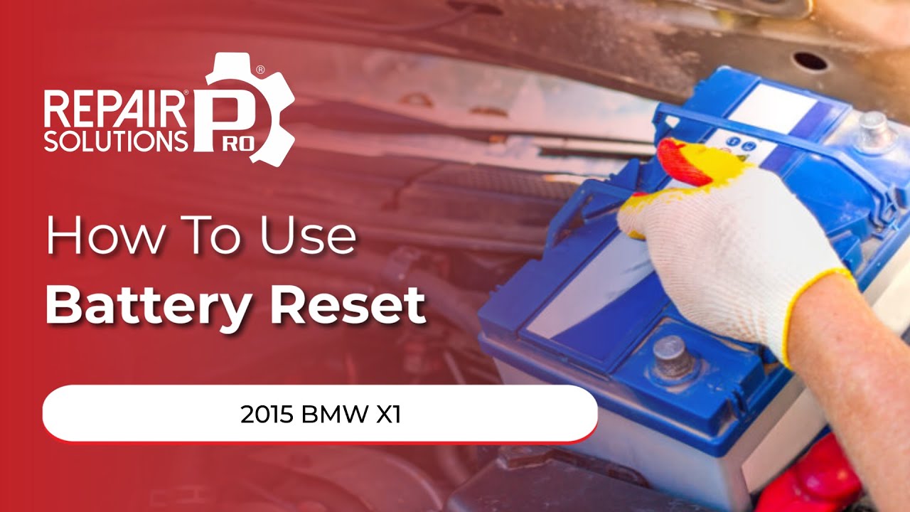 How to Use Battery Reset Function on SDS | 2015 BMW X1 - YouTube