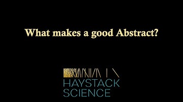 What makes a good scientific abstract?