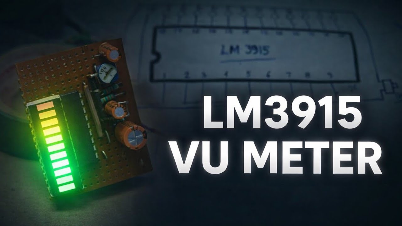 LM3915 IC Audio VU Meter Circuit Diagram | LED Music Level Indicator ...