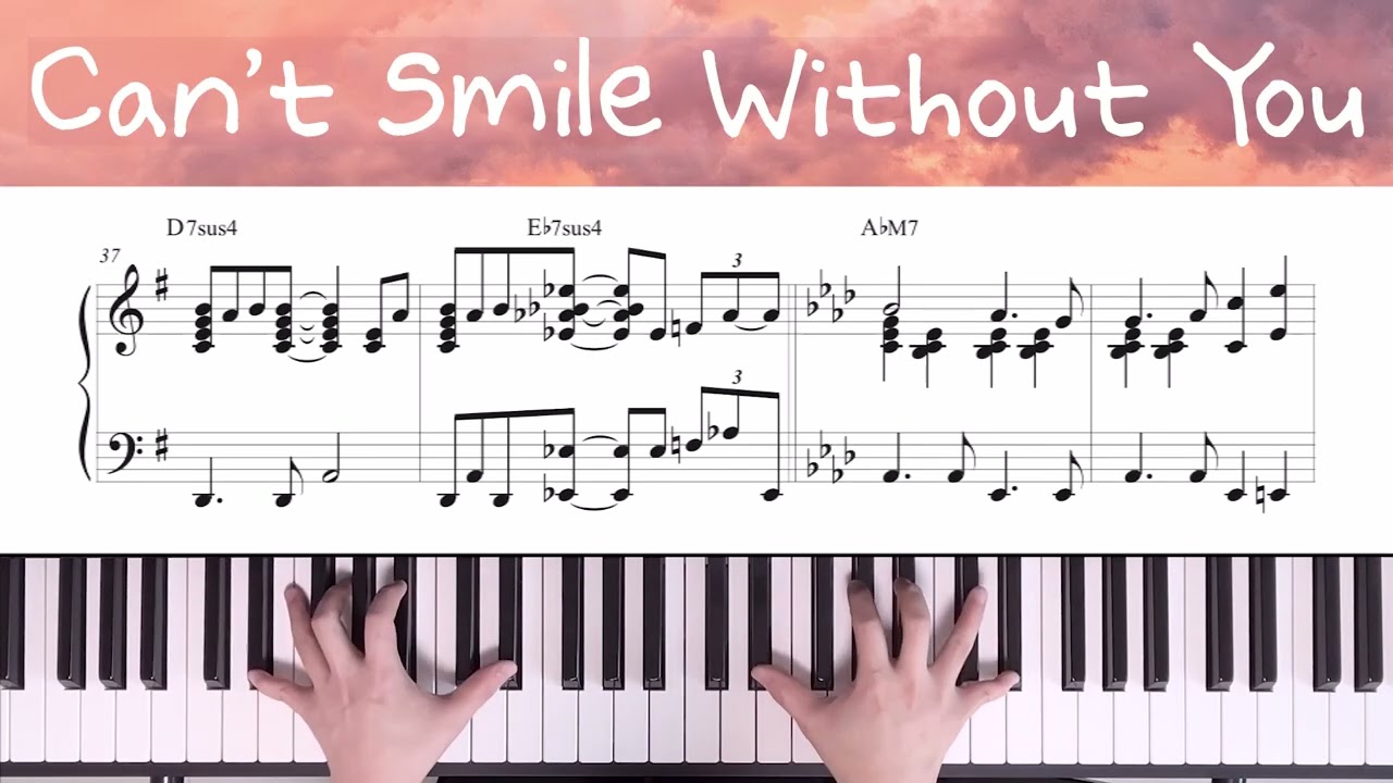 Can't smile without you - Barry Manilow / Piano Cover 피아노 커버 / 피아노 악보 Piano Sheet Music