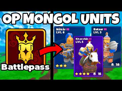 I Finished the MONGOL Battlepass to Get the NEW OP MONGAL UNITS in Roblox Command an Army (CAA)