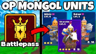 I Finished the MONGOL Battlepass to Get the NEW OP MONGAL UNITS in Roblox Command an Army (CAA)