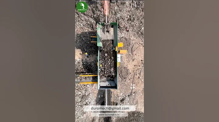 mobile ballistic separator | waste management #ballisticseparator #environmentalmanagement