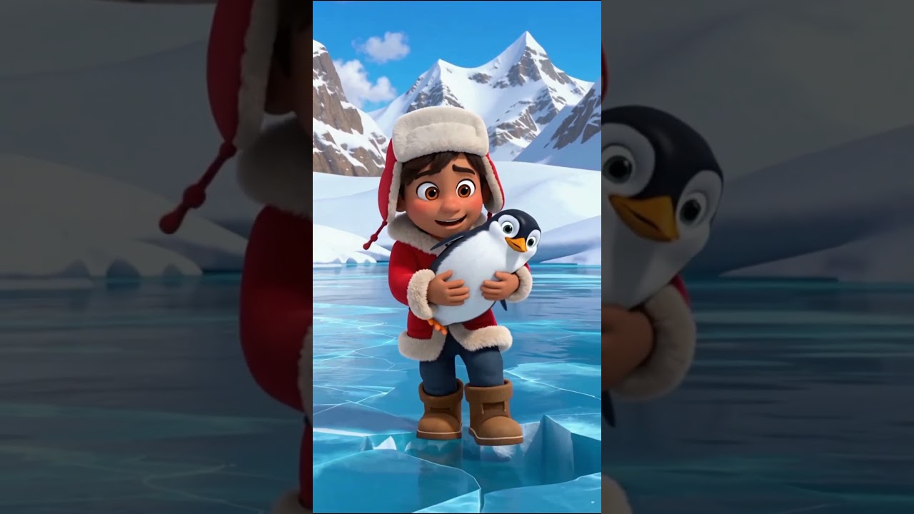 Kishu and the Penguin Adventure 🐧❄️ | Heartwarming Friendship Story