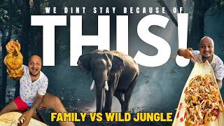 4KM Trek Into Wild Elephant Territory 🐘 | Primitive Family Jungle Camping