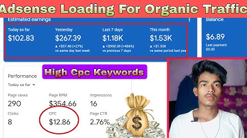 Adsense Account Earning Tricks 2023 | High Cpc Keywords | Adsense Loading kaise kare