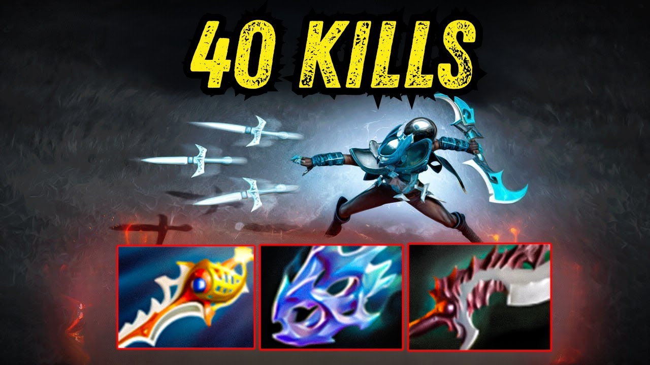 Phantom Assassin Moon Shard Build 40Kills Insane One Shot Abyssal Blade ...