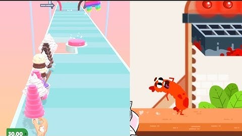 Popsicle Stack vs Sausage run#game#games#gameplay