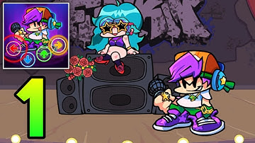 FNF Night Battle - Friday Funkin Music Tap - All Levels Gameplay Part 1 (Android, iOS)