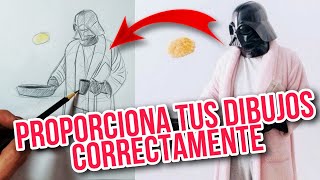 ¿Cómo PROPORCIONAR tus DIBUJOS CORRECTAMENTE? TÉCNICAS de COPIADO