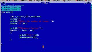 C Program to Display Fibonacci Sequence