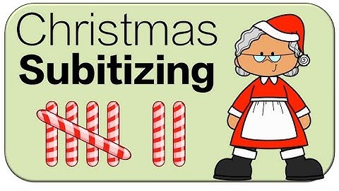 Christmas Subitizing Tally Marks