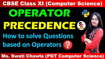 Questions of Operator Precedence | Class 11,12 Computer Science with Python