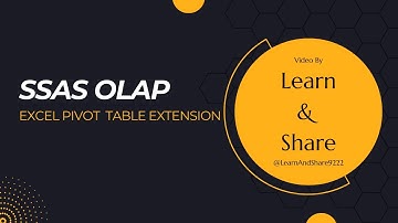 SSAS OLAP Pivot Table Extensions