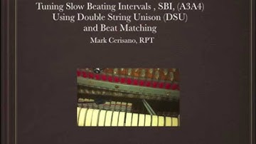 How to Tune Pianos. Podcast #8. Tuning A3A4 using DSU, Beat Matching, and Shimming.