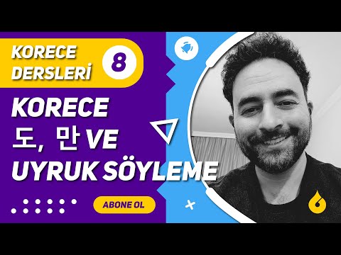 🇰🇷 Korece Dersi 8/60: Korece 도 ve 만 ile \