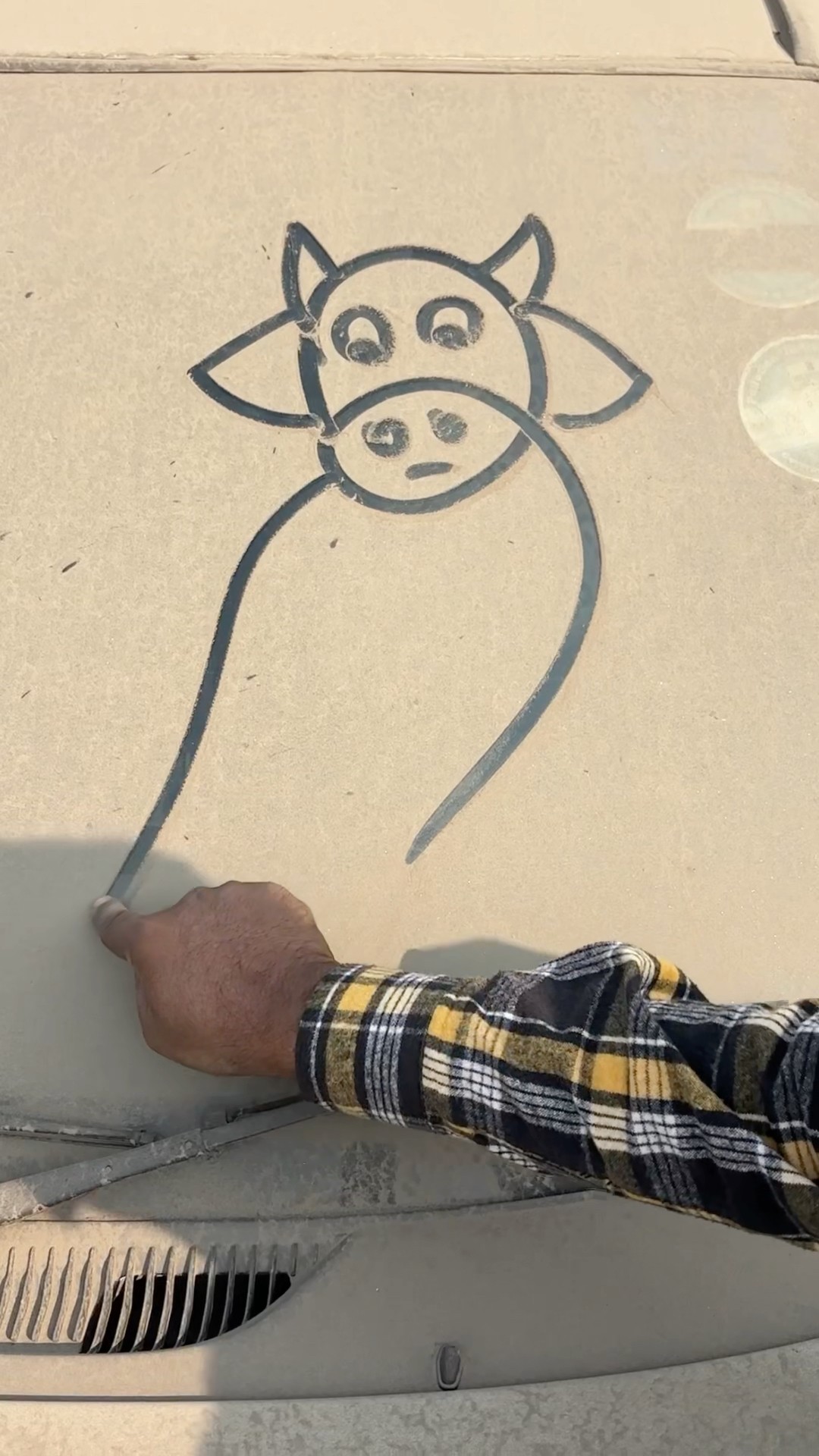 Cow drawing easy trick ? #shorts #art