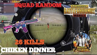 Menggendong Random squad sampai chiken 26 KILL Gameplay