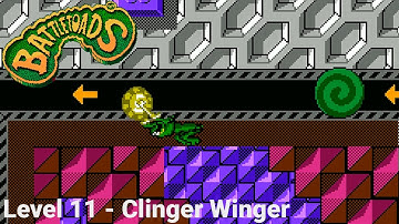 Battletoads - Level 11 - Clinger Winger (NES) ◀1440P/60▶