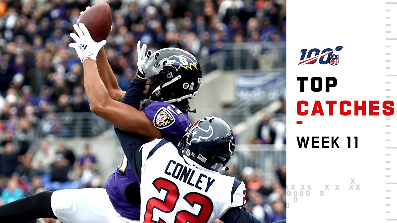 Top Catches from Week 11 NFL 2019 Highlights YouTube