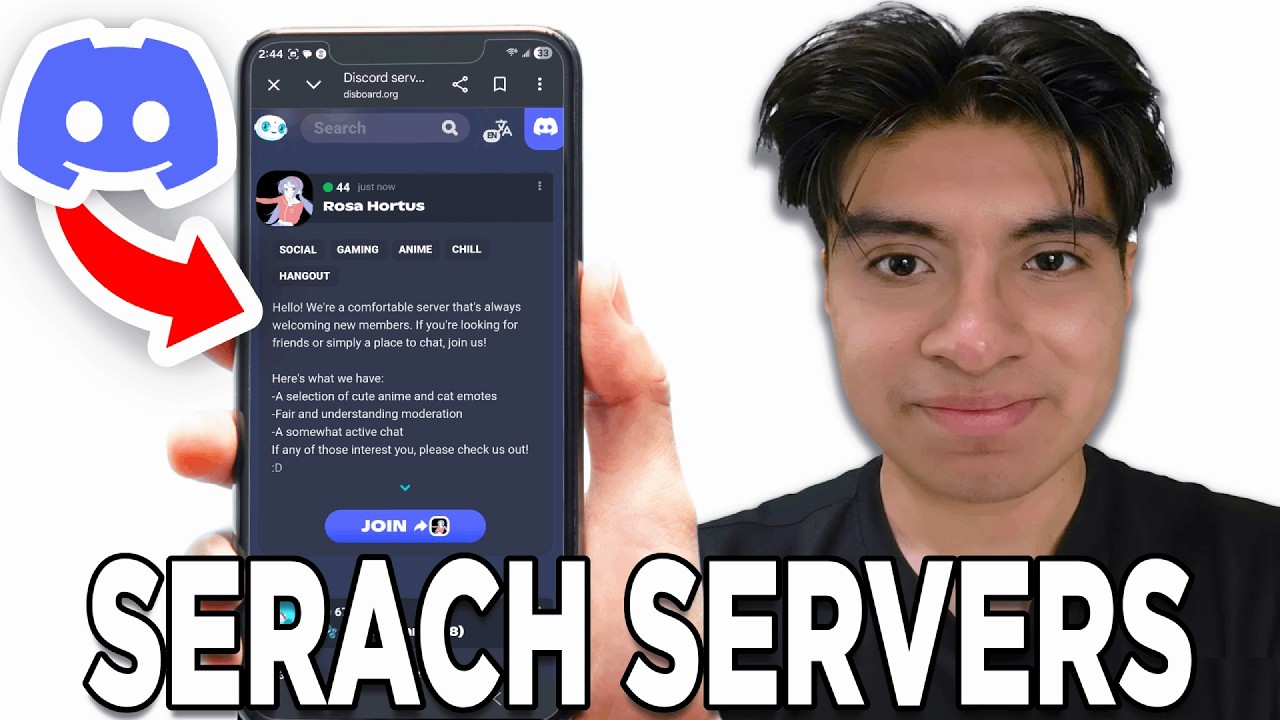 How To Search Servers On Discord Mobile! - Tutorial - YouTube