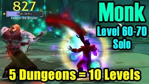2 Entire Levels Per Dungeon is INSANE XP - Monk Solo Burning Crusade Dungeons | Mists of Pandaria