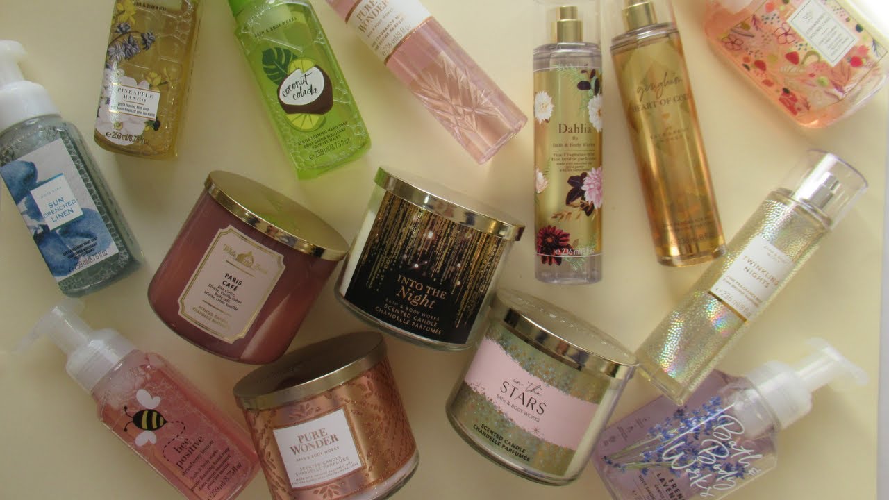 روائح مشتريات من باث اند بودي ووركس-صابون الايدي و البودي ميست والشموع#باث_اند_بودي_وركس #مشتريات