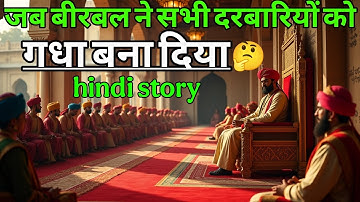 जब बीरबल ने सभी दरबारियों को गधा बना दिया | akbar birbal ki kahani | akbar birbal | majedar story |