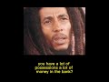 Capture de la vidéo Bob Marley On Being A Rich Man