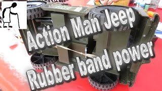 Action Man Jeep - Rubber Band Power
